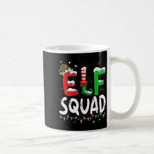 Elf Family Christmas Matching Pajamas Xmas Elf Squ Coffee Mug