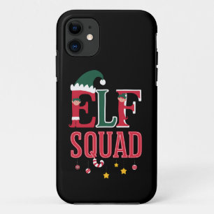 Elf Family Christmas Matching Pyjamas Elf Squad  iPhone 11 Case
