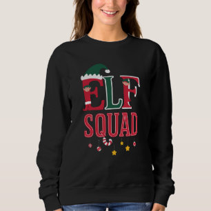 Elf Family Christmas Matching Pyjamas Elf Squad  Sweatshirt