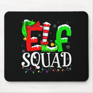 Elf Family Christmas Shirts Matching Pajamas Xmas Mouse Pad