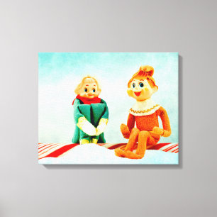 Elf First Date Canvas Print