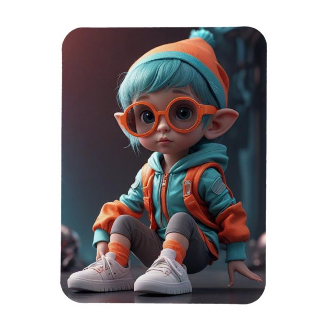 Elf Flexible Photo Magnet (Vertical)