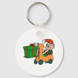 Elf Forklift Keychain