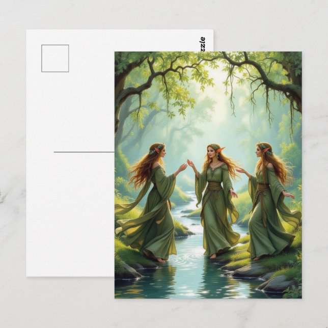 Elf Gathering Postcard (Front/Back)