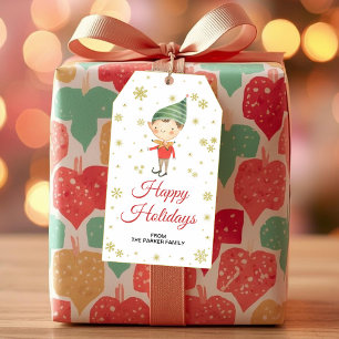 Elf gift tags, Holidays favour tags