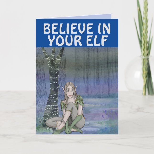 ELF GIRL FANTASY CHRISTMAS CARDS (Front)