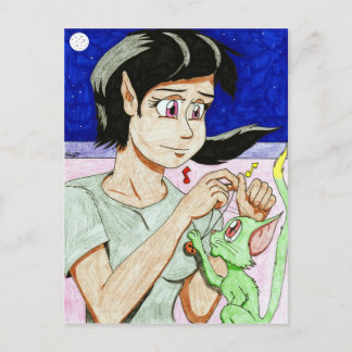 Elf Girl postcard