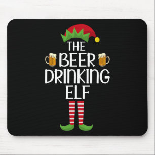 Elf Group Matching Family Xmas Costume The Beer Dr Mouse Pad