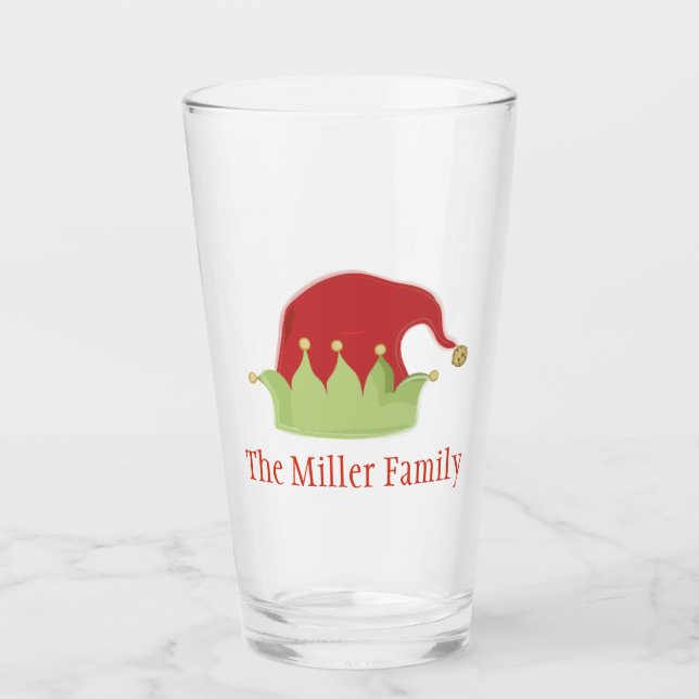 Elf Hat Editable Glass (Front)