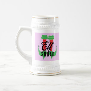 Elf Heels Squad Christmas Holiday Beer Stein