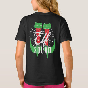 Elf Heels Squad Christmas Holiday  Name  T-Shirt