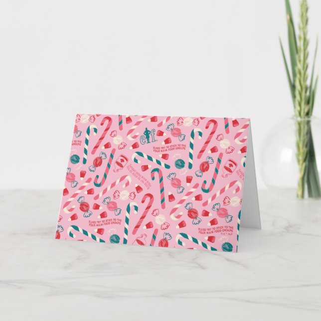 Elf Holiday Candy Pattern Card (Front)