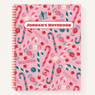 Elf Holiday Candy Pattern Notebook