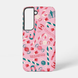 Elf Holiday Candy Pattern Samsung Galaxy Case