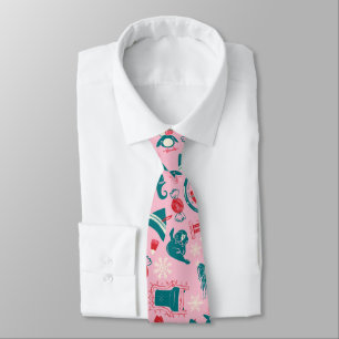 Elf Holiday Framed Icon Pattern Tie