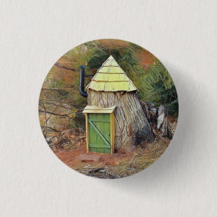 Elf House 1 Inch Round Button