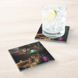 Elf House Glass Coaster