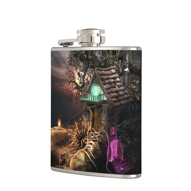 Elf House Hip Flask (Left)