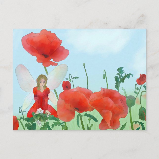 Elf im Mohn Postcard (Front)