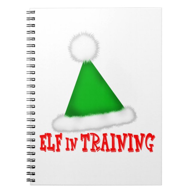 elf in training notebook (Front)