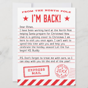 Elf is Back Holiday Card