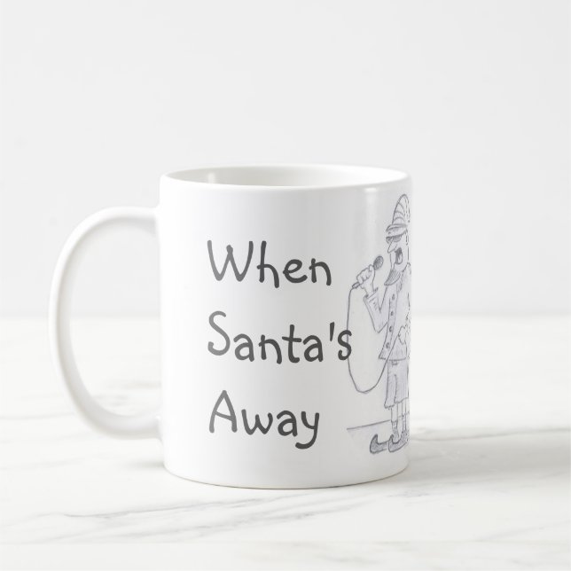Elf Karaoke Coffee Mug (Left)