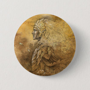 Elf King 2 Inch Round Button