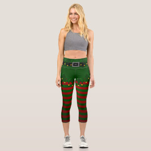 Elf Leggings Funny Christmas Costume Yoga Pants