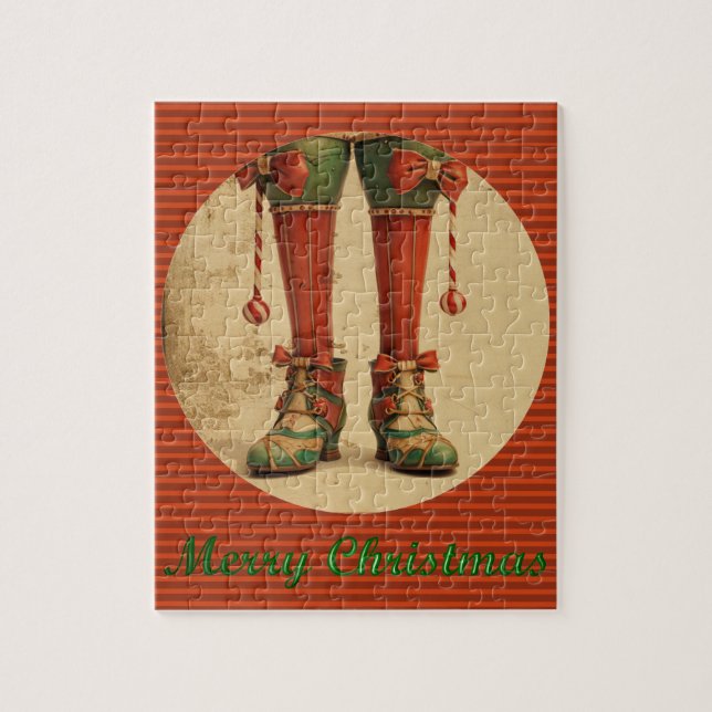 Elf Legs Christmas Puzzle (Vertical)