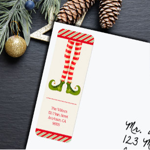 Elf Legs Holiday Christmas Return Address