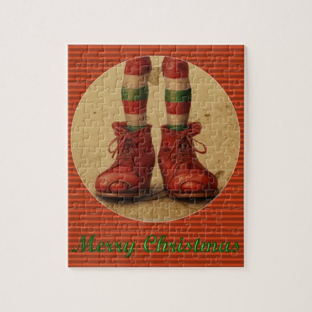 Elf Legs Puzzle de Noël (Vertical)
