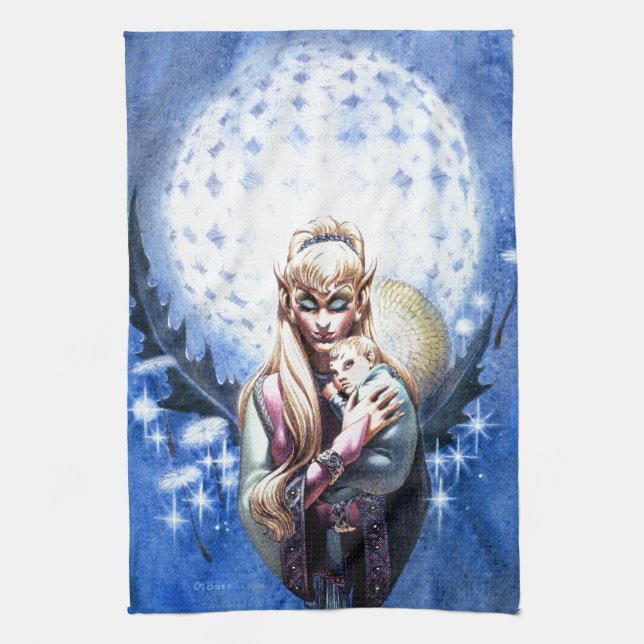 Elf Madonna Kitchen Towel (Vertical)