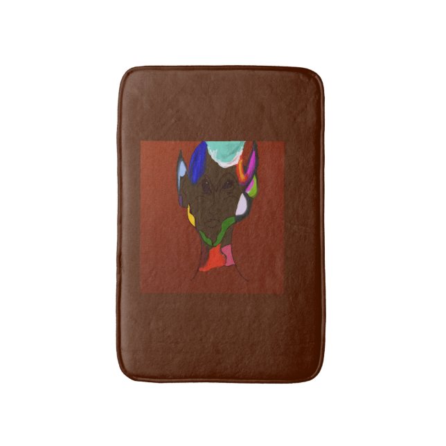 Elf Map Art  Bath Mat (Front Vertical)