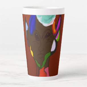 Elf Map Art Latte Mug