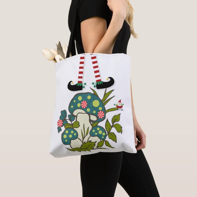 Elf Merry Christmas Women's Tote Bags (Close Up)