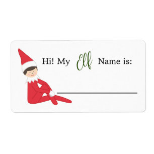 Elf Name Writeable Name Tag