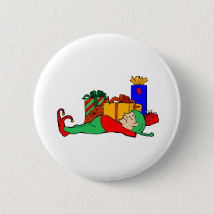 Elf Naps 2 Inch Round Button
