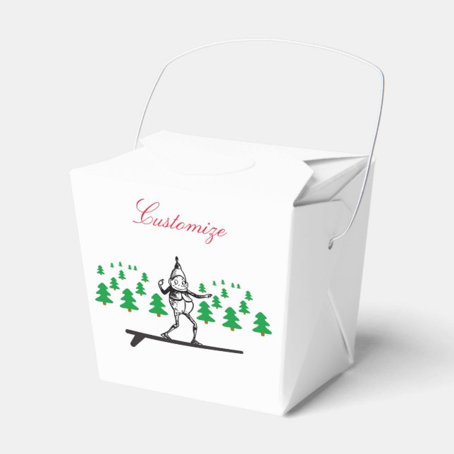 Elf on a Surfboard Thunder_Cove Favor Box (Front Side)