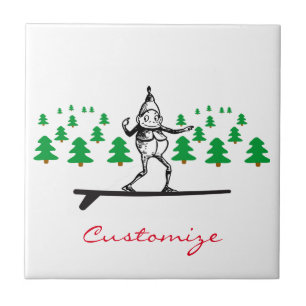 Elf on a Surfboard Thunder_Cove Tile