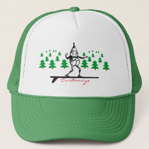 Elf on a Surfboard Thunder_Cove Trucker Hat