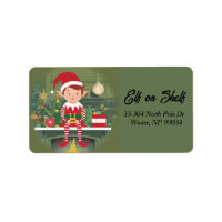 Elf on Shelf Return Address Label