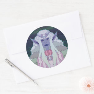 Elf Princess Classic Round Sticker