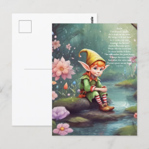 Elf Rain Postcard