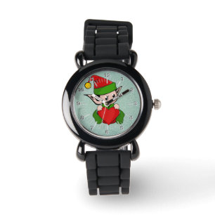 Elf red heart watch