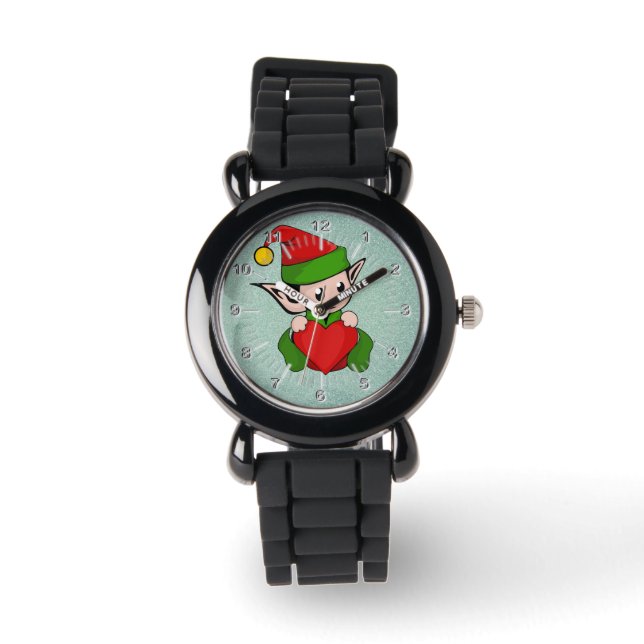Elf red heart watch (Front)