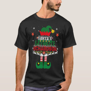 Elf Richardson Santa's Favorite Richardson Christm T-Shirt
