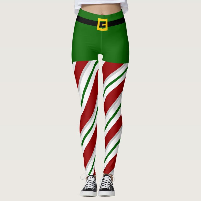 Elf Santa's Elves Christmas Women's Leggings (Front)