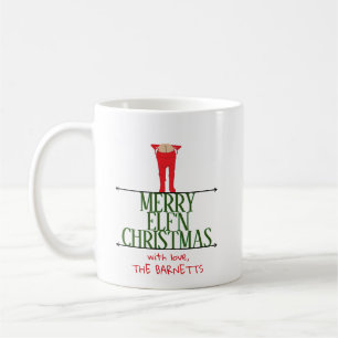 Elf Shenanigans Christmas Greeting Sign Coffee Mug