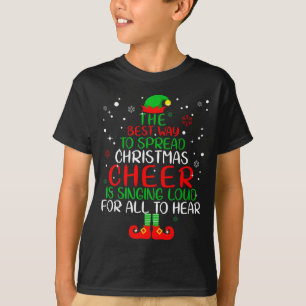 Elf Shirt The Way To Spread Christmas Cheer Boys M
