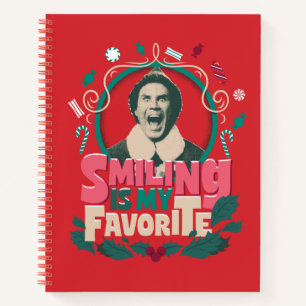 Elf - Smiling is My Favourite Notebook